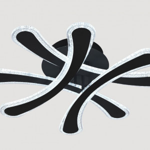 Люстра світлодіодна акрилова Sirius 6219 BK 86W