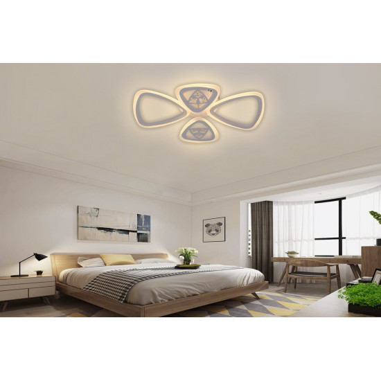 Люстра світлодіодна акрилова Sirius 6162-4 WT 70W  фото № 3