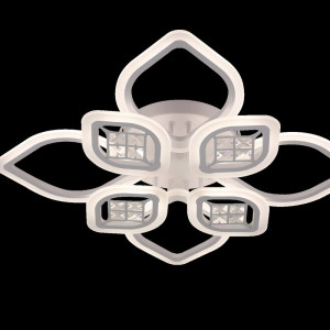 Люстра світлодіодна акрилова стельова Sirius 6168-8 WT 102W