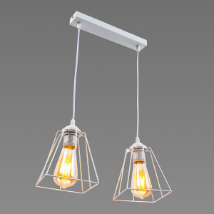 Люстра в стилі лофт Sirius C1157-2 WT+WT