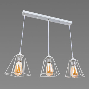 Люстра в стилі лофт Sirius C1157-3 WT+WT