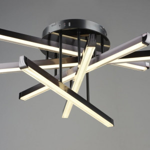 Люстра світлодіодна акрилова Sirius B YH997/5 GRAY