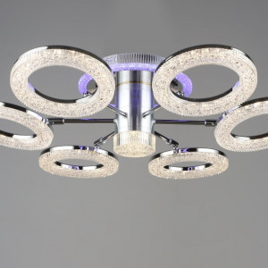 Люстра світлодіодна акрилова Sirius B YH1004/6 CH 76W