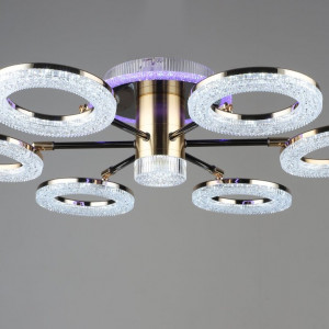 Люстра світлодіодна акрилова B YH0910/6 GD+BK