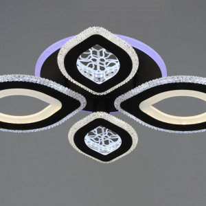 Люстра світлодіодна акрилова Sirius B S2353/2+2 BK 76W