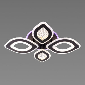 Люстра світлодіодна акрилова Sirius B S2353/2+2 BK 76W