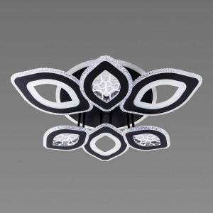 Люстра світлодіодна акрилова B S2353/3+3 BK 112W