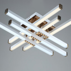 Люстра світлодіодна акрилова Sirius B YH836/6 WT+GD 78W