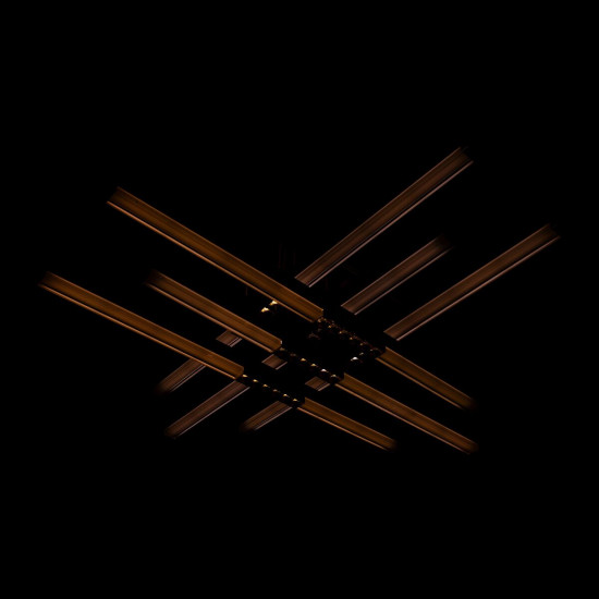 Люстра світлодіодна акрилова Sirius B YH836/6 WT+GD 78W  фото № 7