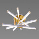 Люстра світлодіодна акрилова Sirius B YH839/5 WT+GD 65W фото №5