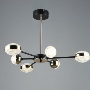 Люстра світлодіодна акрилова Sirius B YH870/3+3 COFFEE+GD