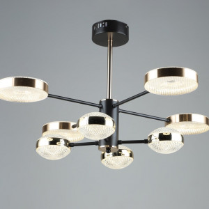 Люстра світлодіодна акрилова Sirius B YH871/4+4 COFFEE+GD