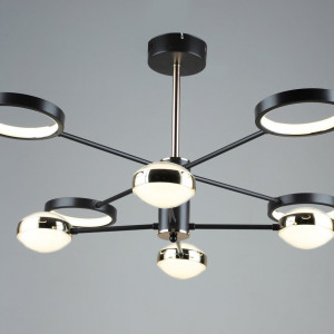 Люстра світлодіодна акрилова Sirius B YH872/4+4 COFFEE+GD