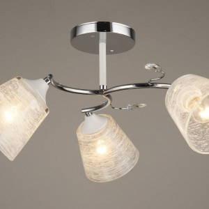 Люстра декоративна Sirius B C1423/3 CH+WT на 3 плафони