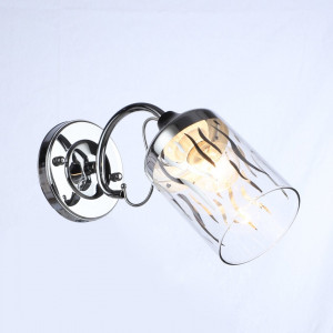 Бра настінне Sirius B C1412/1W BK+CH