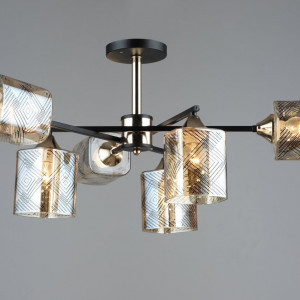 Люстра у вітальню Sirius B A4080/6 BK+FGD