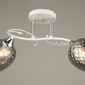 Люстра стельова Sirius B A3533/2 WT+CH на 2 плафони