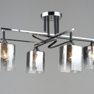 Люстра стельова Sirius B A4057/4 CH+BK