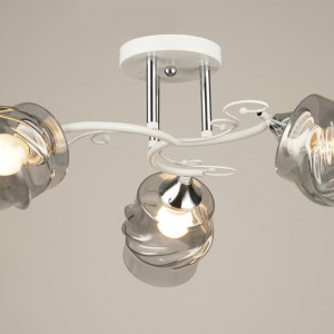 Люстра стельова Sirius B N4521/3 WT+CH на 3 плафони