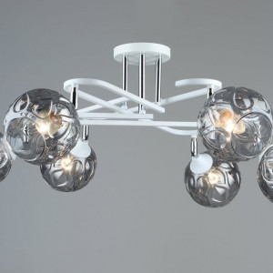 Люстра стельова Sirius B A4071/6 WT+CH з поворотнім механізмом