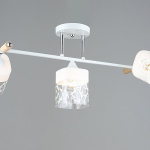 Люстра стельова Sirius B A4118/3 WT+CH з поворотнім механізмом