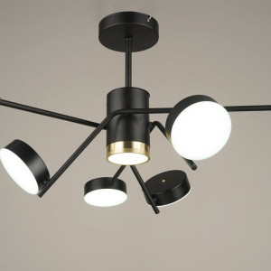 Люстра світлодіодна акрилова Sirius B N4182/6 84W BK