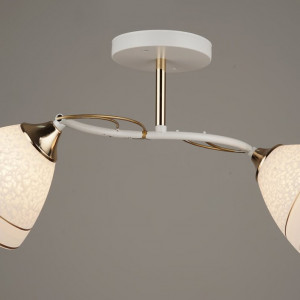 Люстра стельова Sirius B C1387/2 WT+FGD на 2 плафони