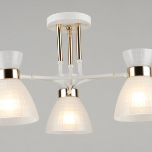 Люстра декоративна Sirius B N5691/3 WT+FGD на 3 плафони