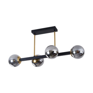 Люстра в стилі лофт Sirius GLX-23752-4A BK+GD