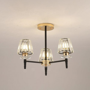 Люстра декоративна Sirius GLX-23746-3 GD+BK