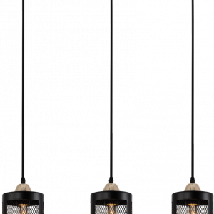 Люстра підвісна в стилі Sirius XA3224/3 BK+FGD