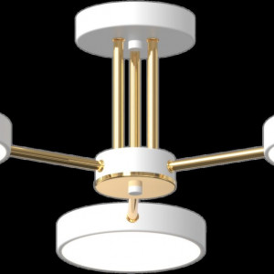 Люстра світлодіодна акрилова Sirius B X13242/3 WT+FGD