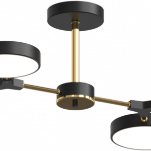 Люстра світлодіодна акрилова Sirius B X13246/4 BK+FGD чорна