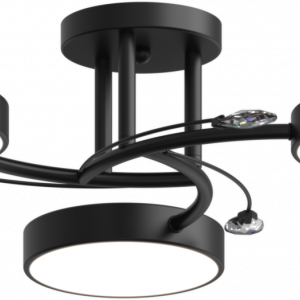 Люстра світлодіодна акрилова Sirius B X13255/3 BK чорна