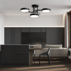 Люстра світлодіодна акрилова Sirius B X13255/3 BK чорна