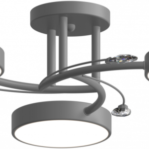Люстра світлодіодна акрилова Sirius B XI3255/3 сіра