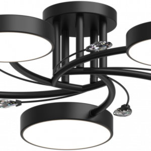 Люстра світлодіодна акрилова Sirius B X13255/5 BK чорна