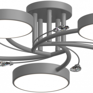 Люстра світлодіодна акрилова Sirius B X13255/5 сіра