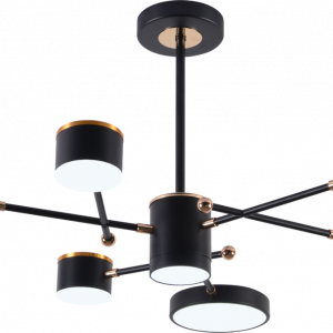 Люстра світлодіодна акрилова Sirius B X13287/6 BK+FGD