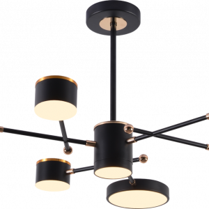 Люстра світлодіодна акрилова Sirius B X13287/6 BK+FGD