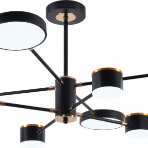 Люстра світлодіодна акрилова Sirius B X13288/8 BK+FGD