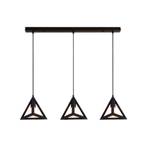 Люстра в стилі лофт GLD-18272-3-BLACK на 3 плафони