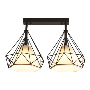Люстра в стилі лофт GLD-18273-2-BLACK на 2 плафони