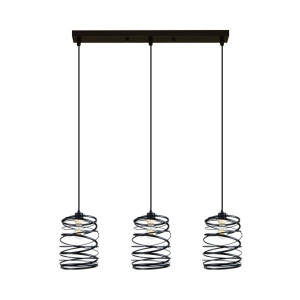 Люстра в стилі лофт GLD-18279-3-BLACK на 3 плафони