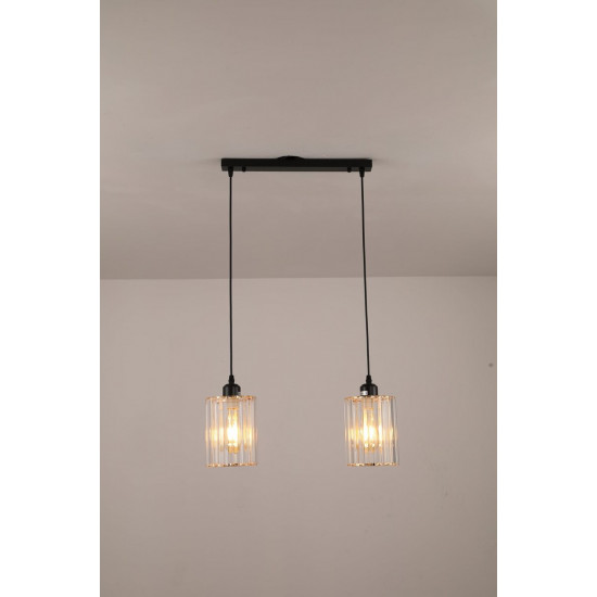 Люстра пвідвісна GLD-20996-2-120*170 на 2 плафони  фото № 5