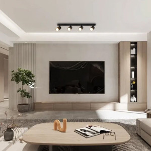 Спот INN-23699BK чорний на 4 плафони