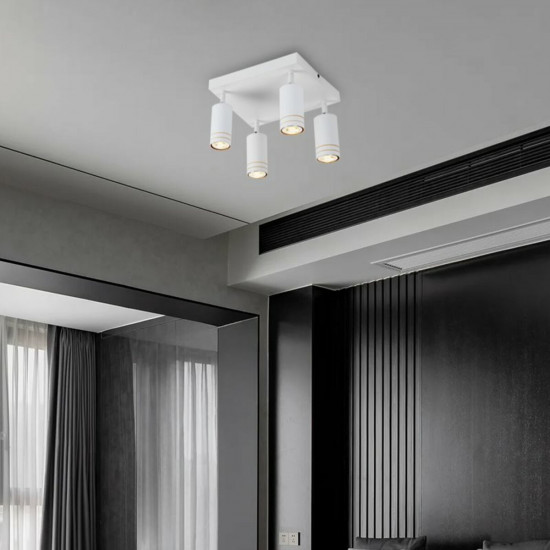 Спот INN-23700WH білий на 4 плафони Зображення №3 Спот INN-23700WH білий на 4 плафони фото № 3