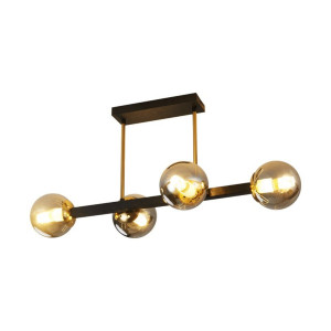 Люстра декоративна GLX-23752-4A BK+GD на 4 плафони