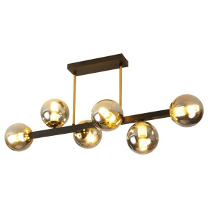 Люстра декоративна GLX-23752-6A BK+GD на 6 плафонів