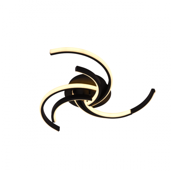 Люстра світлодіодна акрилова Sirius LCD3002 BK чорна фото № 1